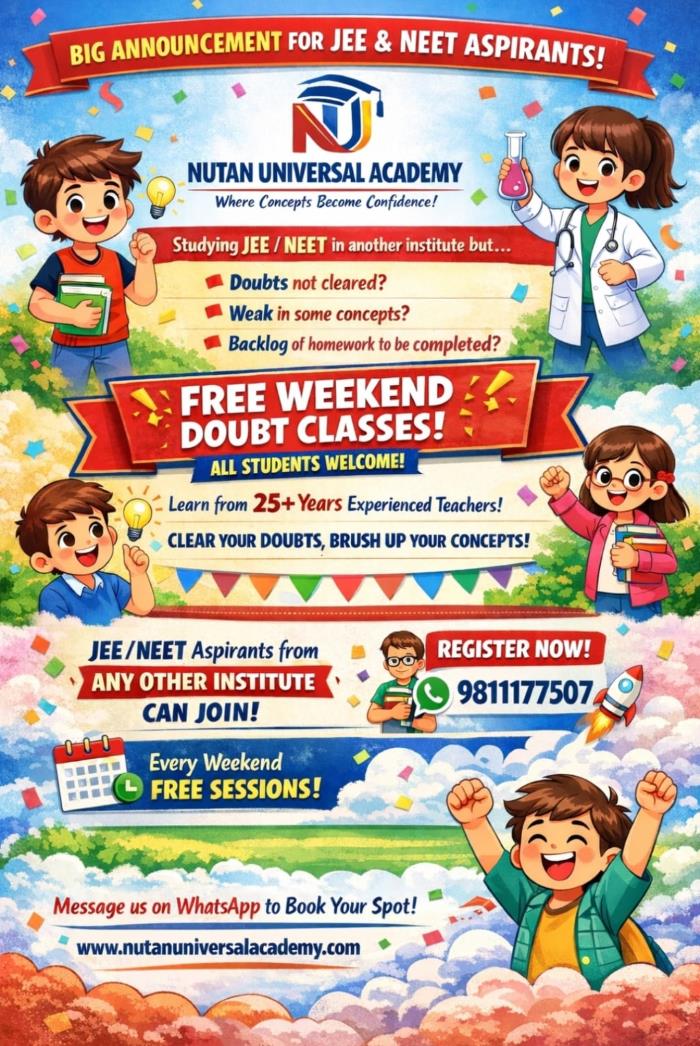 JEE,NEET free doubt sessions